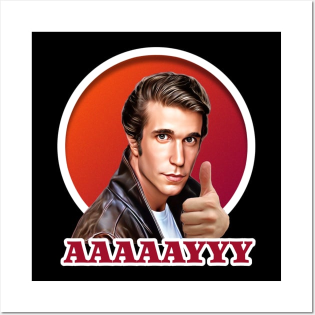 Happy Days - Fonzie Wall Art by Zbornak Designs